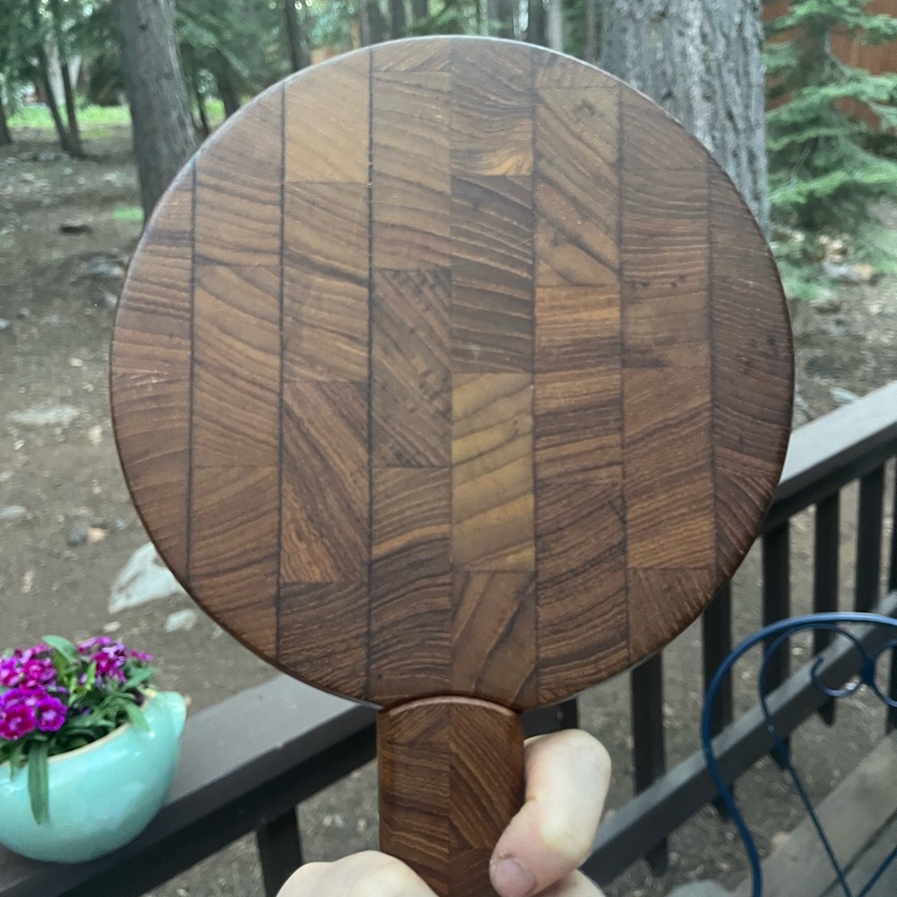 Vintage Dansk Cutting Board with Knife